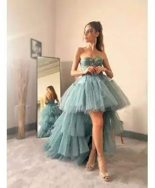 Vestito da cerimonia hura - Abiti eleganti - Abiti con coda staccabile - Abiti da cerimonia - Gogolfun.it