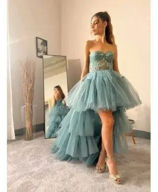 Vestito da cerimonia hura - Abiti eleganti - Abiti con coda staccabile - Abiti da cerimonia - Gogolfun.it
