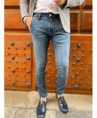 Jeans leggero, kej jey - Tasca America - Tessuto leggero