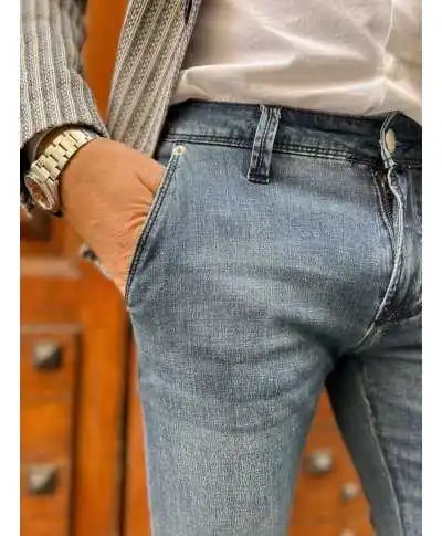 Jeans leggero, kej jey - Tasca America - Tessuto leggero