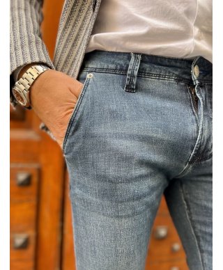 Jeans leggero, kej jey - Tasca America - Tessuto leggero