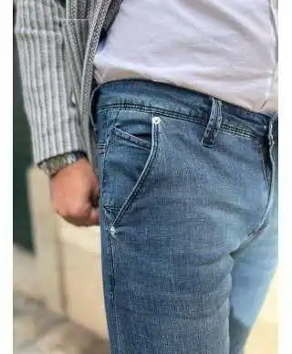 Jeans leggero, kej jey - Tasca America - Tessuto leggero