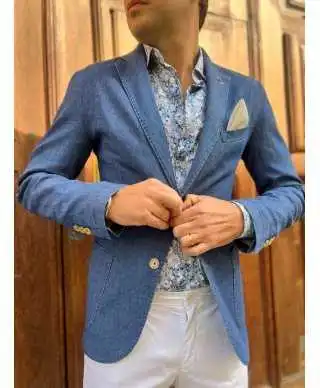 Giacca uomo denim, leggera - Paul Miranda