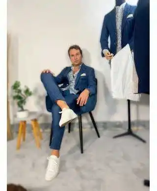 Giacca uomo denim, leggera - Paul Miranda