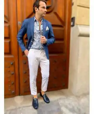 Giacca uomo denim, leggera - Paul Miranda