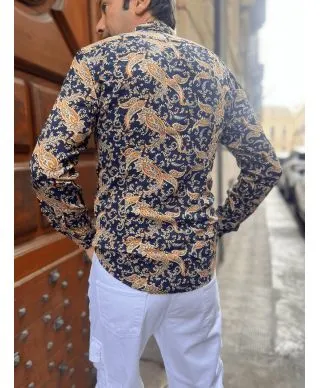Camicia fantasia - Estiva - Blu