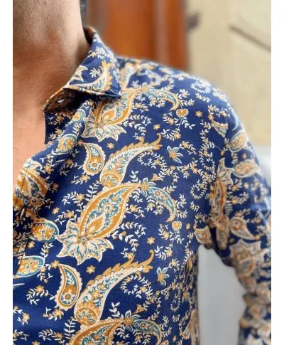 Camicia fantasia - Estiva - Blu