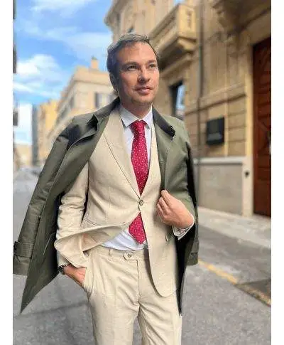 Abito uomo - Beige - Tom - Abiti uomo da matrimonio - Gogolfun.it
