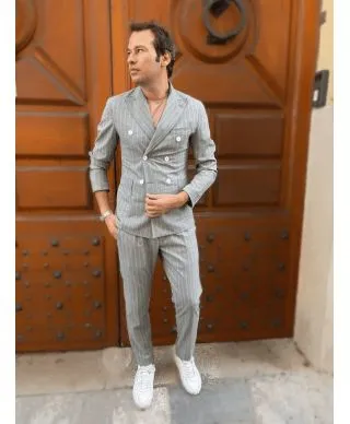 Abito uomo gessato - Doppiopetto - Paul Miranda - Abiti ragazzo gogolfun.it