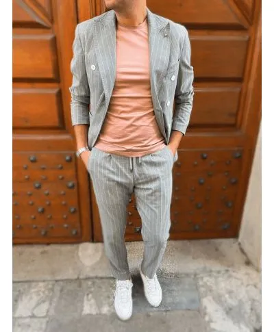 Abito uomo gessato - Doppiopetto - Paul Miranda - Abiti ragazzo gogolfun.it