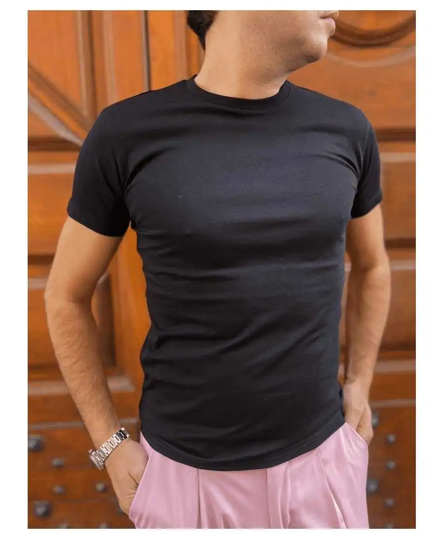 T-shirt uomo nera - Paul Miranda - Sotto giacca - Gogolfun.it