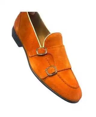 Mocassini uomo con fibbie - Arancioni - Mocassini uomo particolari - Gogolfun.it