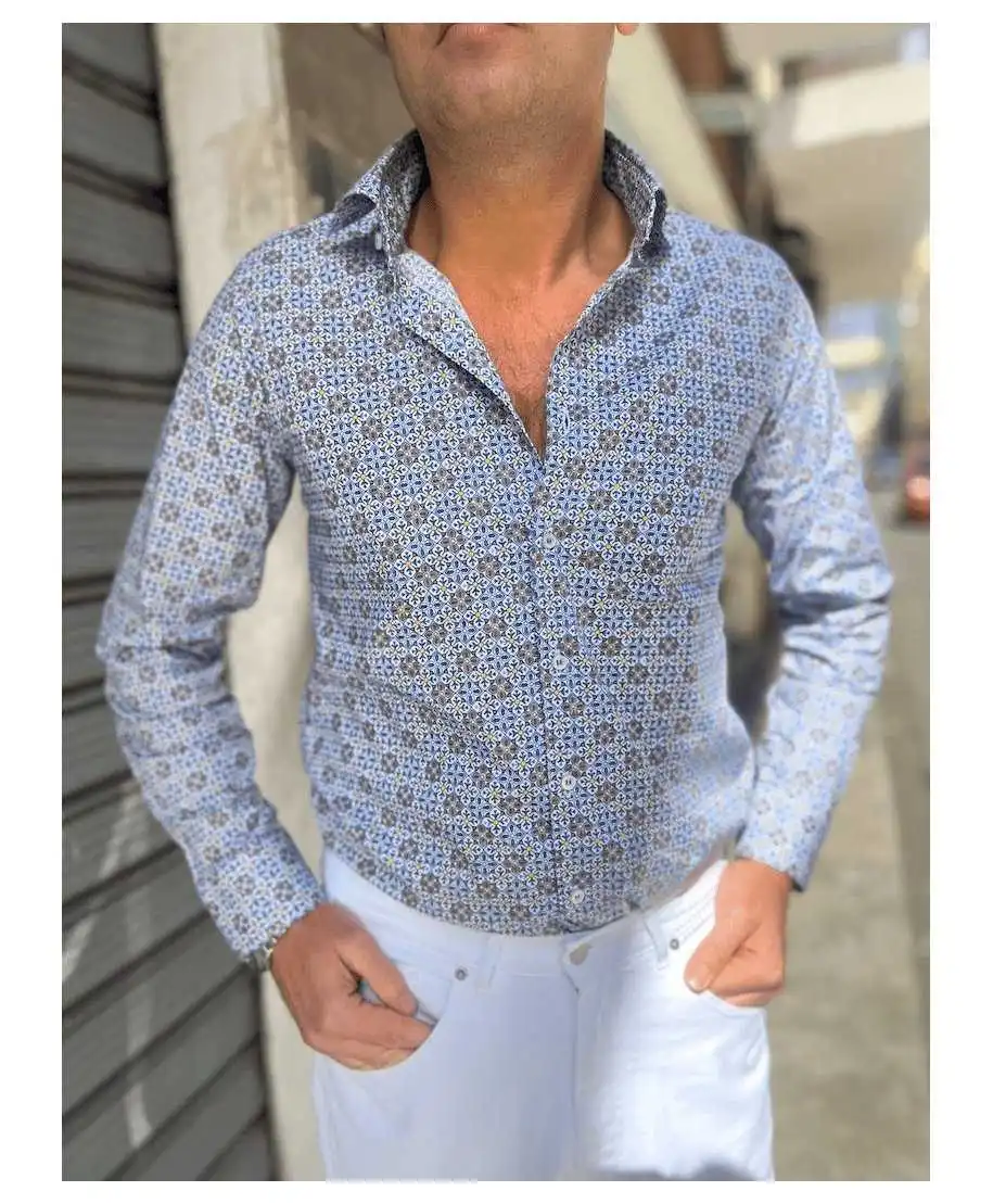 Camicia uomo fantasia - Maniche lunghe - Camicie uomo particolari - Gogolfun.it