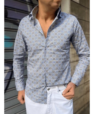 Camicia uomo fantasia - Maniche lunghe - Camicie uomo particolari - Gogolfun.it