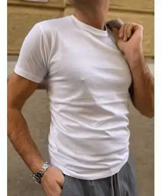 T-shirt uomo bianca - Girocollo - Paul Miranda - Abbigliamento uomo gogolfun.it