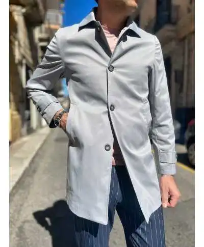 Trench uomo primaverile - Grigio - Trench uomo - Gogolfun.it