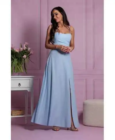 Vestito da cerimonia, lungo - Azzurro - Abiti da cerimonia - Gogolfun.it