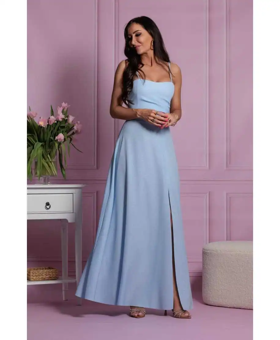 Vestito da cerimonia, lungo - Azzurro - Abiti da cerimonia - Gogolfun.it