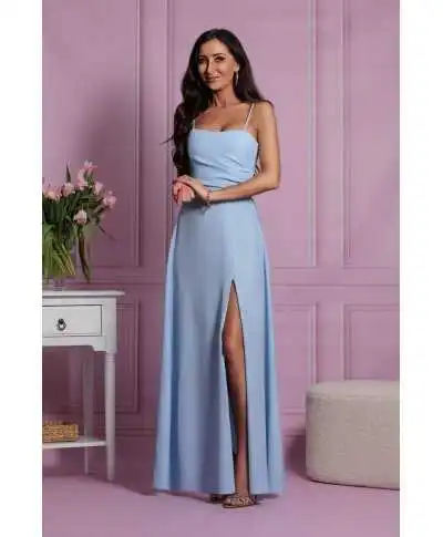 Vestito da cerimonia, lungo - Azzurro - Abiti da cerimonia - Gogolfun.it