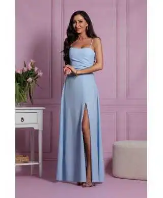 Vestito da cerimonia, lungo - Azzurro - Abiti da cerimonia - Gogolfun.it