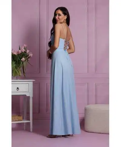 Vestito da cerimonia, lungo - Azzurro - Abiti da cerimonia - Gogolfun.it