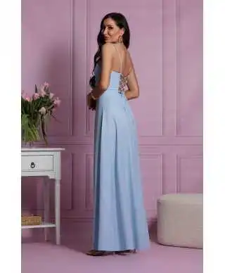 Vestito da cerimonia, lungo - Azzurro - Abiti da cerimonia - Gogolfun.it