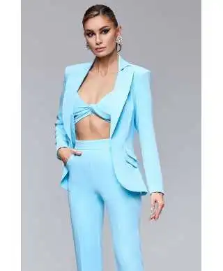 Tailleur donna azzurro - Con top - Tailleur e completi per lauree, battesimi e comunioni - Gogolfun.it