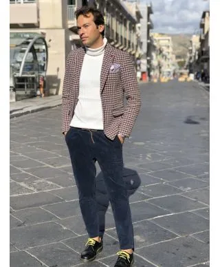 Maglione collo alto bianco - Elasticizzato - In ciniglia
