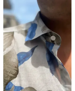 Camicia uomo fantasia floreale - Collo classico - Camcie uomo particolari - Gogolfun.it