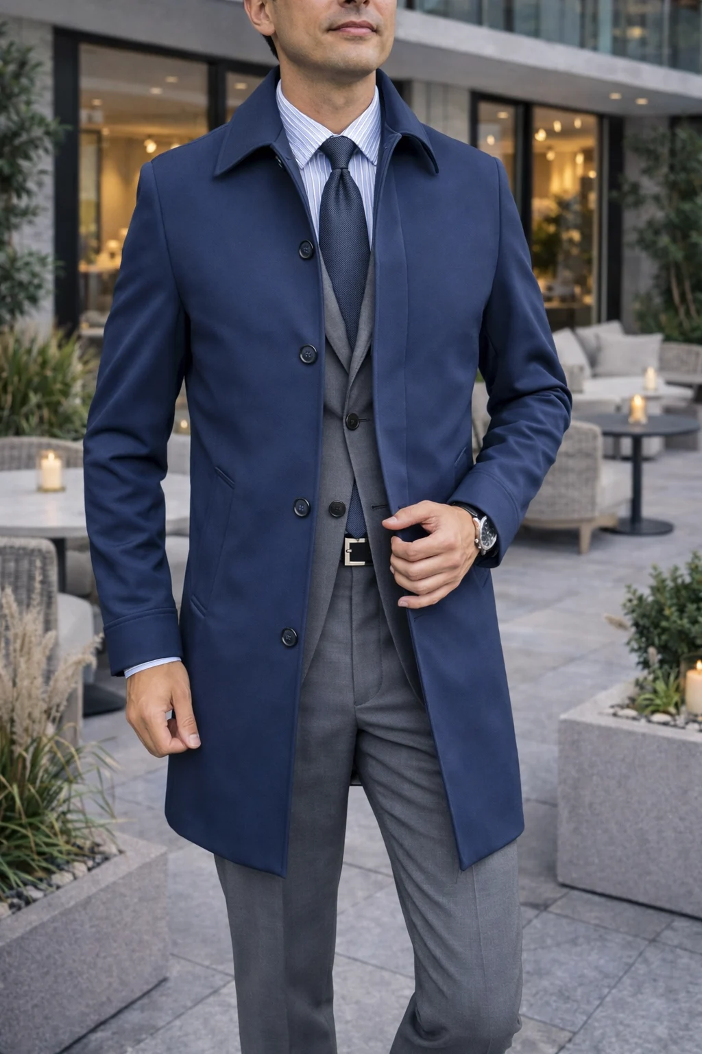 Trench uomo primaverile