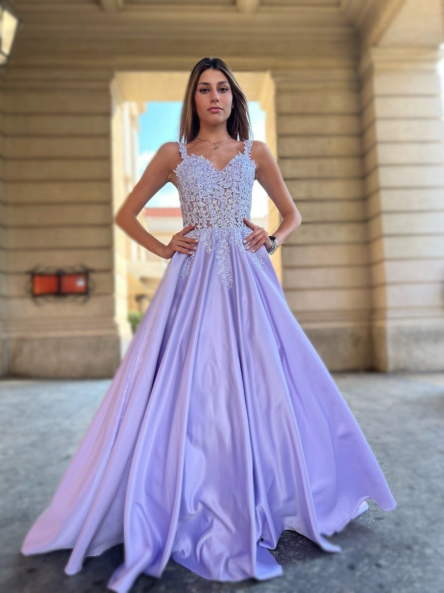 Abito elegante, glicine - Stile impero - Gogolfun.it